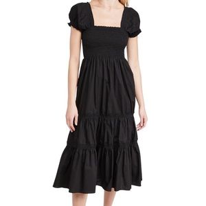 NWT o.p.t Square Necked Smocked Maxi Dress size XS